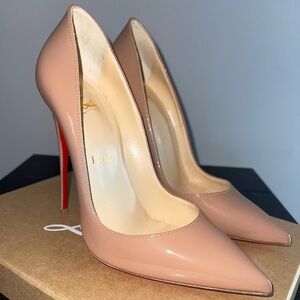 Christian Louboutin So Kate heels 120 mm in nude patent